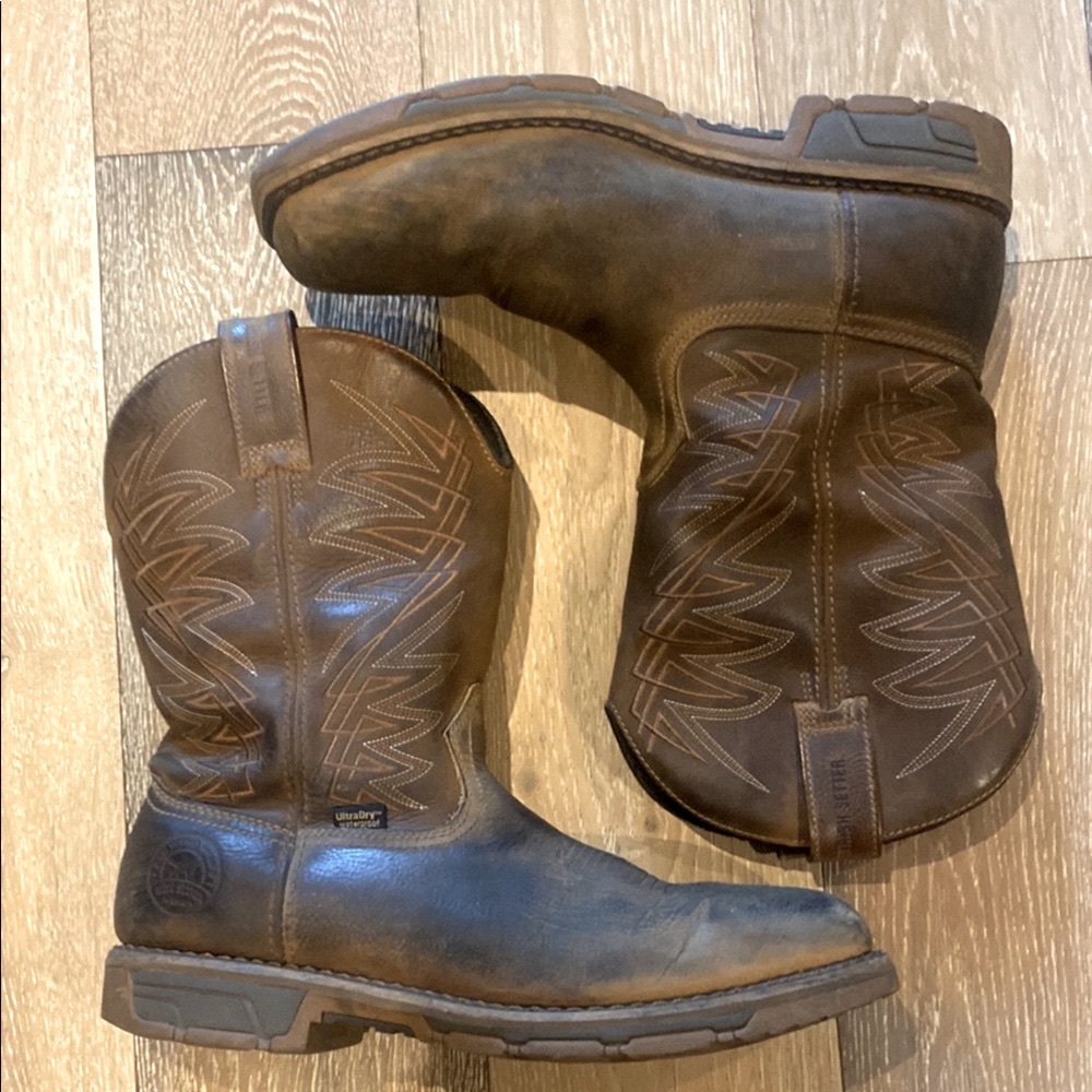 Red Wing Brown Irish Setter Work Cowboy Western Boots